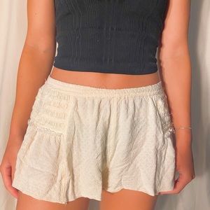 SOLD Free people Intamately flowy cream shorts